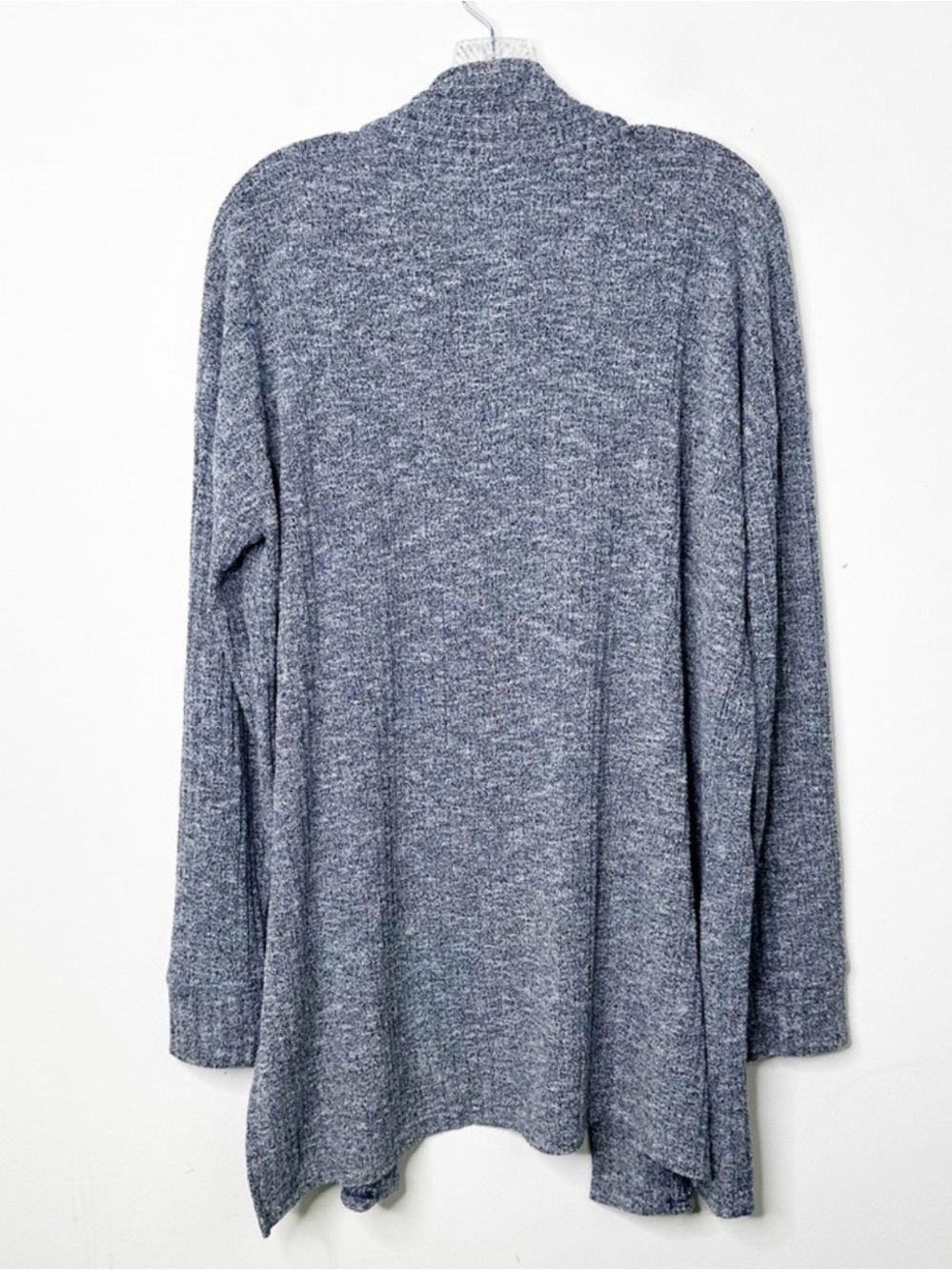 LOFT Pretty Marled Open Front Long Side Slits Cardigan Sweater Sz. XL - Picture 3 of 3